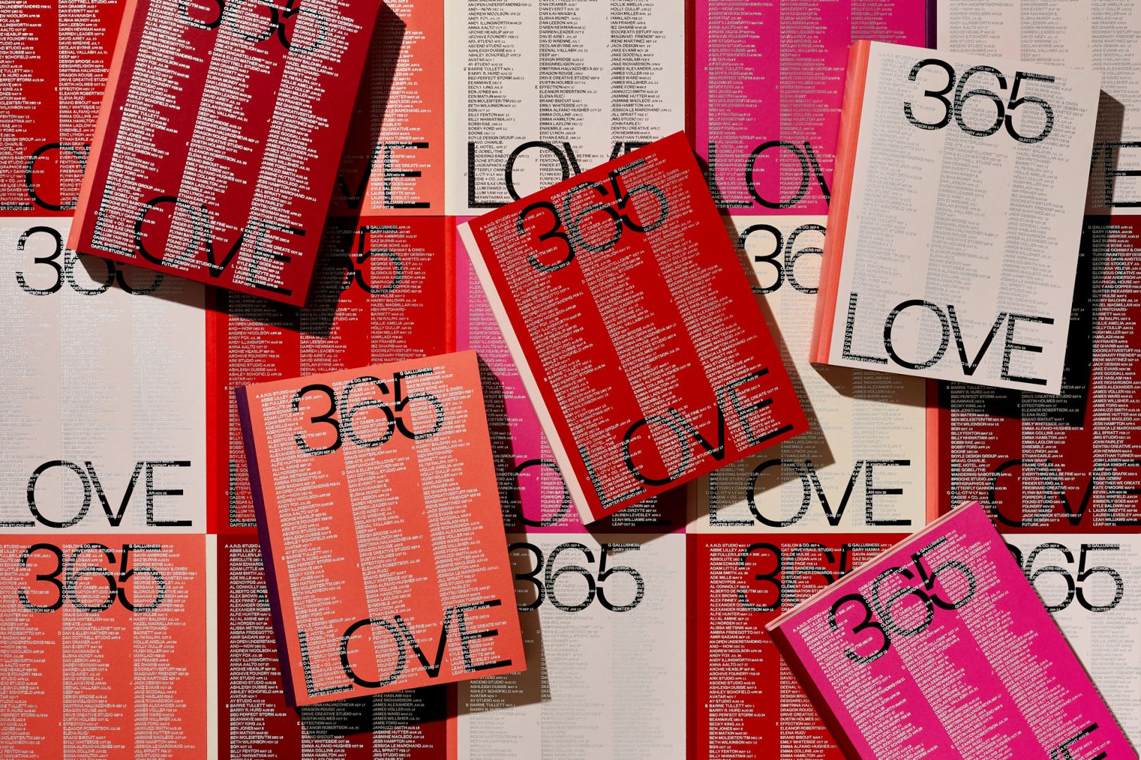 A new calendar by Fedrigoni celebrates 365 creative takes on the theme of 'love'
